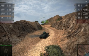 AMX40 slowly climbing a hill